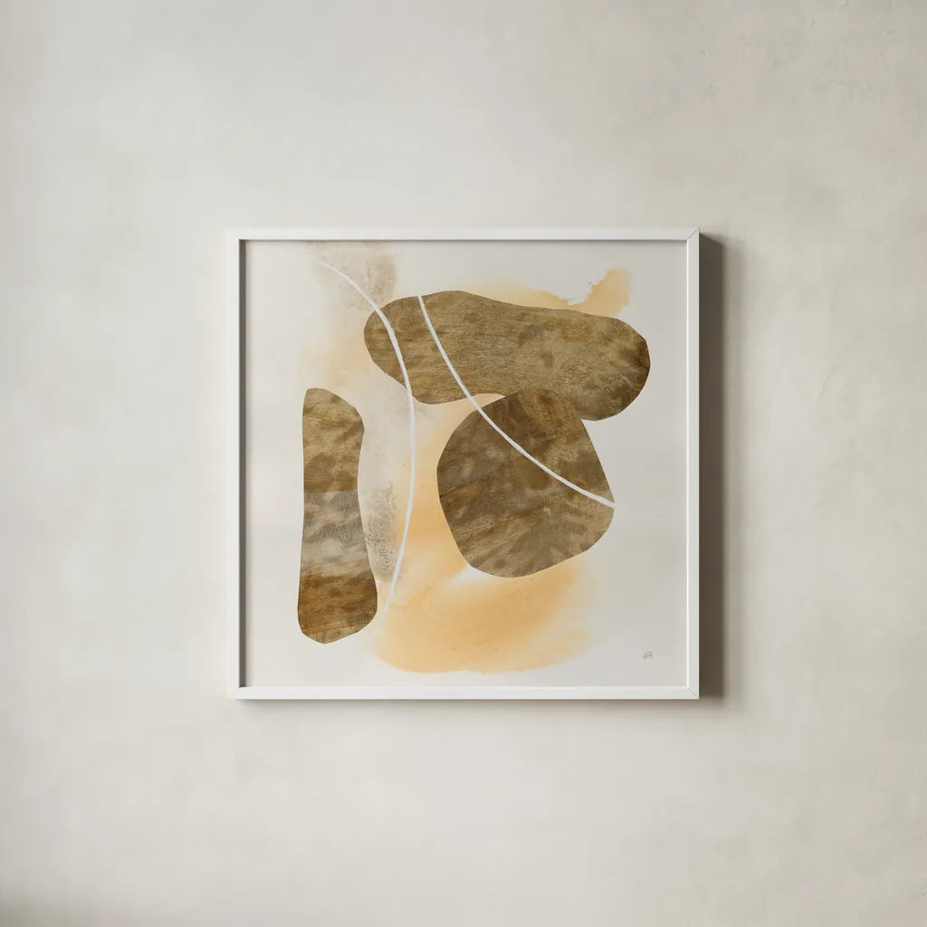 Metallic Textures IV by Chris Paschke. Shown in a crisp white glass frame for a clean and minimalist style. Available as an archival giclee rolled canvas, fine art paper, or poster print. SKU 94783a.