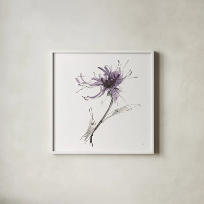 Midnight Mum I by Chris Paschke. Shown in a crisp white glass frame for a clean and minimalist style. Available as an archival giclee rolled canvas, fine art paper, or poster print. SKU 91434a.