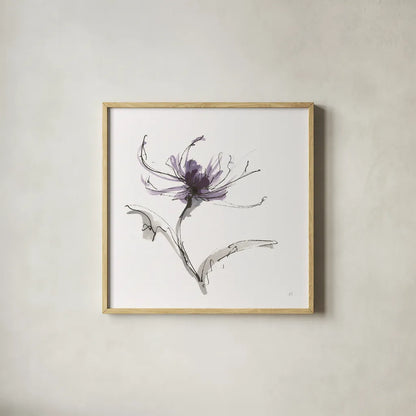 Midnight Mum II by Chris Paschke. Shown in a natural wood glass frame for a timeless modern aesthetic. Available as an archival giclee rolled canvas, fine art paper, or poster print. SKU 91435a.