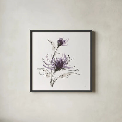 Midnight Mum III by Chris Paschke. Shown in a sleek black glass frame for a contemporary gallery look. Available as an archival giclee rolled canvas, fine art paper, or poster print. SKU 91436a.