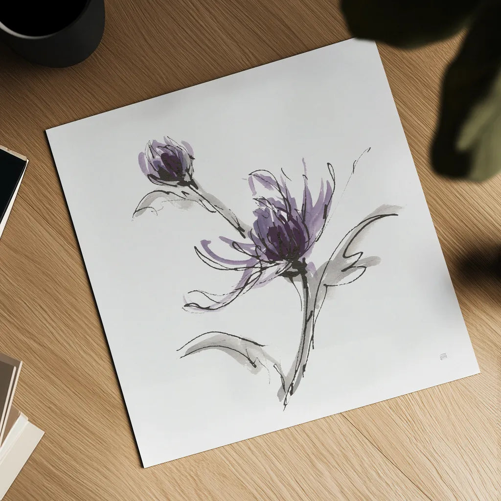 Midnight Mum IV by Chris Paschke. Shown as a detailed flat fine art print, highlighting archival giclee quality. Available as an archival giclee rolled canvas, fine art paper, or poster print. SKU 91437a.