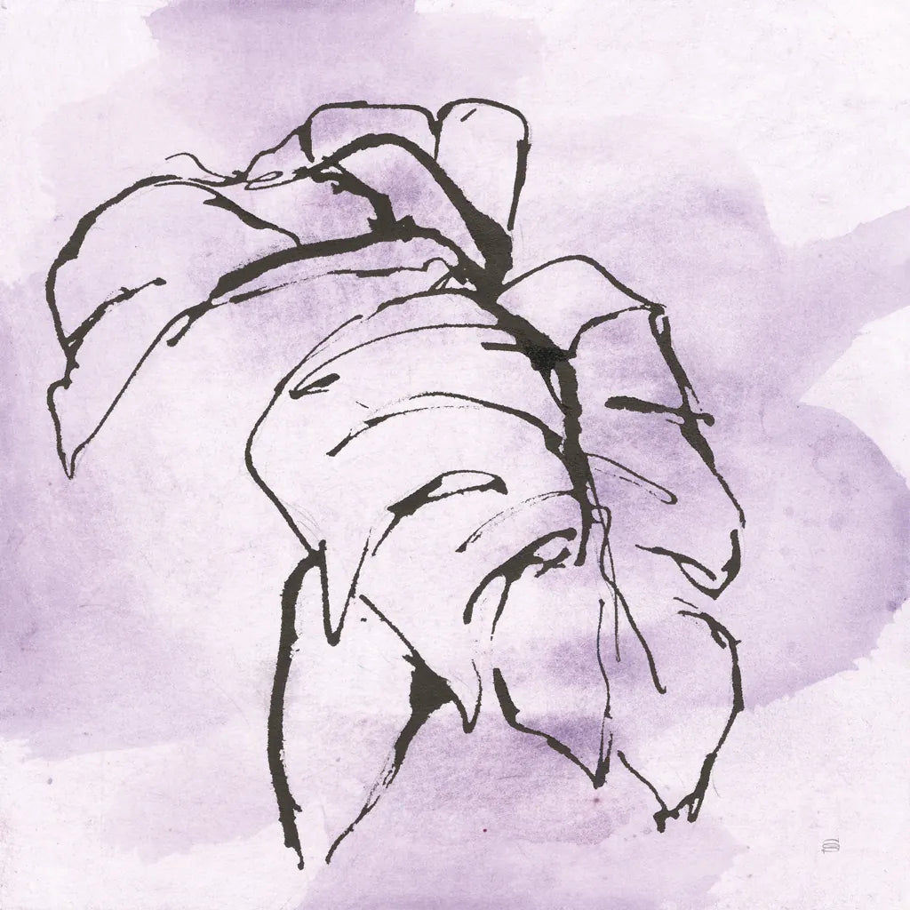 Midnight Plum Leaf I by Chris Paschke. SKU 91454a. Archival Giclee Fine art print for wall decor.