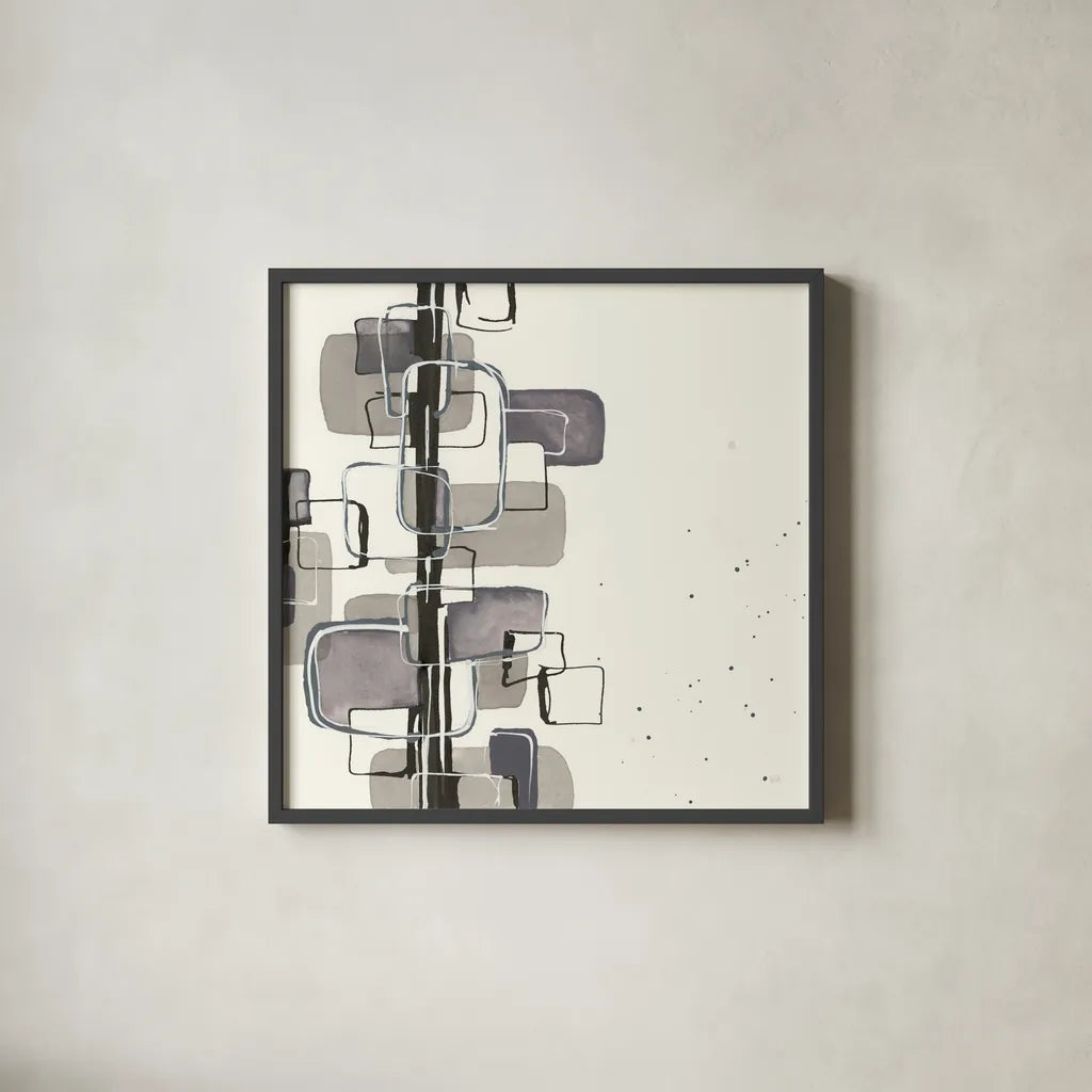 Mind Games I by Chris Paschke. Shown in a sleek black glass frame for a contemporary gallery look. Available as an archival giclee rolled canvas, fine art paper, or poster print. SKU 32521a.