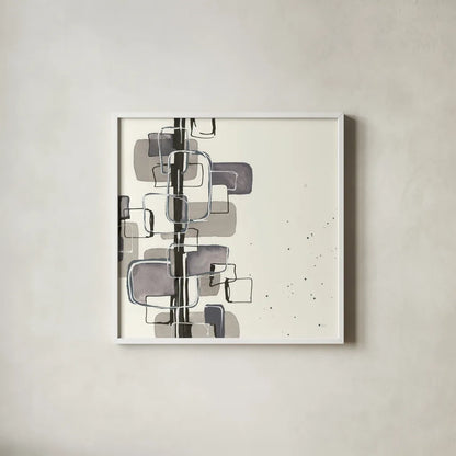 Mind Games I by Chris Paschke. Shown in a crisp white glass frame for a clean and minimalist style. Available as an archival giclee rolled canvas, fine art paper, or poster print. SKU 32521a.