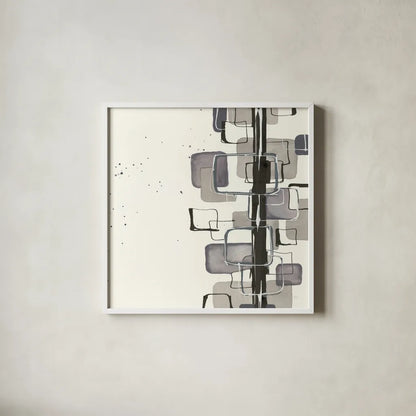 Mind Games II by Chris Paschke. Shown in a crisp white glass frame for a clean and minimalist style. Available as an archival giclee rolled canvas, fine art paper, or poster print. SKU 32522a.