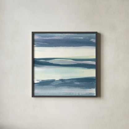 Mint Dawn II by Chris Paschke. Shown in a sleek black glass frame for a contemporary gallery look. Available as an archival giclee rolled canvas, fine art paper, or poster print. SKU 33977a.