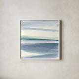 Mint Dawn III by Chris Paschke. Shown in a crisp white glass frame for a clean and minimalist style. Available as an archival giclee rolled canvas, fine art paper, or poster print. SKU 33978a.
