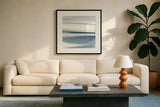 Mint Dawn III by Chris Paschke. Displayed in a glass frame with matte in a clean modern living room. Available as an archival giclee rolled canvas, fine art paper, or poster print. SKU 33978a.