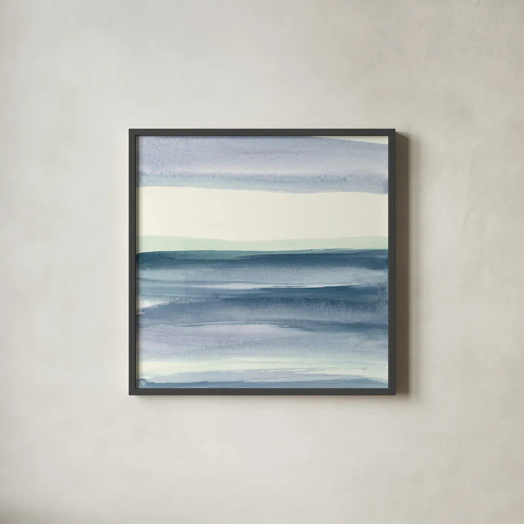 Mint Dawn IV by Chris Paschke. Shown in a sleek black glass frame for a contemporary gallery look. Available as an archival giclee rolled canvas, fine art paper, or poster print. SKU 33979a.