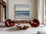 Mint Dawn IV by Chris Paschke. Shown as extra-large giant wall art in a modern living room. Available as an archival giclee rolled canvas, fine art paper, or poster print. SKU 33979a.