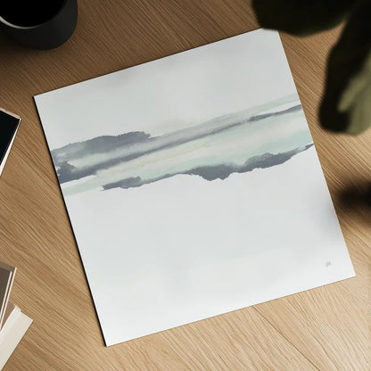 Mint Slate I by Chris Paschke. Shown as a detailed flat fine art print, highlighting archival giclee quality. Available as an archival giclee rolled canvas, fine art paper, or poster print. SKU 68165a.