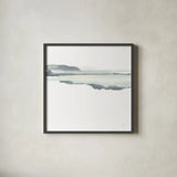 Mint Slate I by Chris Paschke. Shown in a sleek black glass frame for a contemporary gallery look. Available as an archival giclee rolled canvas, fine art paper, or poster print. SKU 68165a.