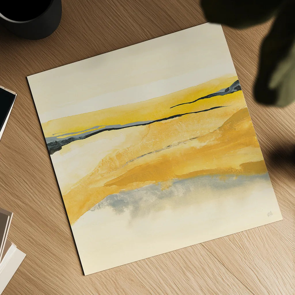 Mist and Gold I by Chris Paschke. Shown as a detailed flat fine art print, highlighting archival giclee quality. Available as an archival giclee rolled canvas, fine art paper, or poster print. SKU 39675a.