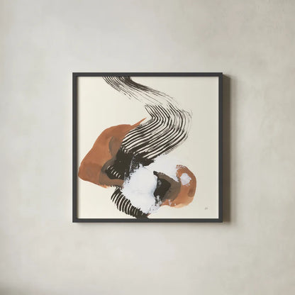 Mixed Modern I by Chris Paschke. Shown in a sleek black glass frame for a contemporary gallery look. Available as an archival giclee rolled canvas, fine art paper, or poster print. SKU 84549a.