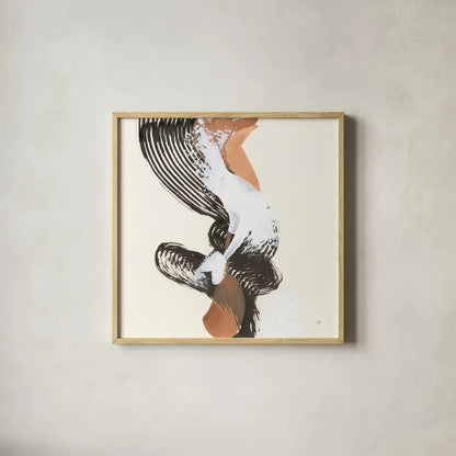 Mixed Modern II by Chris Paschke. Shown in a natural wood glass frame for a timeless modern aesthetic. Available as an archival giclee rolled canvas, fine art paper, or poster print. SKU 84550a.