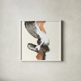 Mixed Modern II by Chris Paschke. Shown in a crisp white glass frame for a clean and minimalist style. Available as an archival giclee rolled canvas, fine art paper, or poster print. SKU 84550a.