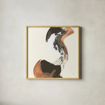 Mixed Modern III by Chris Paschke. Shown in a natural wood glass frame for a timeless modern aesthetic. Available as an archival giclee rolled canvas, fine art paper, or poster print. SKU 84551a.