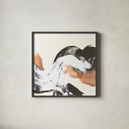 Mixed Modern V by Chris Paschke. Shown in a sleek black glass frame for a contemporary gallery look. Available as an archival giclee rolled canvas, fine art paper, or poster print. SKU 84553a.