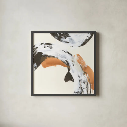 Mixed Modern VI by Chris Paschke. Shown in a sleek black glass frame for a contemporary gallery look. Available as an archival giclee rolled canvas, fine art paper, or poster print. SKU 84554a.