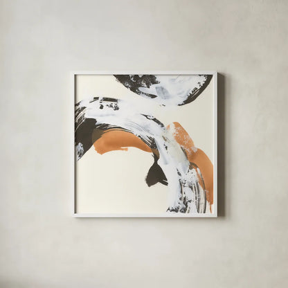 Mixed Modern VI by Chris Paschke. Shown in a crisp white glass frame for a clean and minimalist style. Available as an archival giclee rolled canvas, fine art paper, or poster print. SKU 84554a.