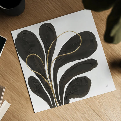 Mod Leaves IV by Chris Paschke. Shown as a detailed flat fine art print, highlighting archival giclee quality. Available as an archival giclee rolled canvas, fine art paper, or poster print. SKU 98228a.