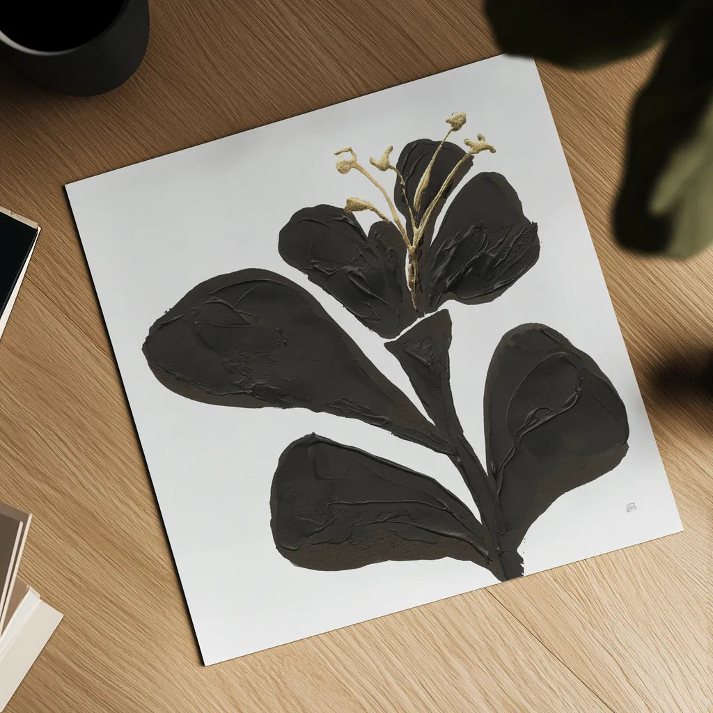 Mod Poppy III by Chris Paschke. Shown as a detailed flat fine art print, highlighting archival giclee quality. Available as an archival giclee rolled canvas, fine art paper, or poster print. SKU 98231a.