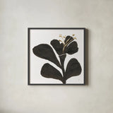 Mod Poppy III by Chris Paschke. Shown in a sleek black glass frame for a contemporary gallery look. Available as an archival giclee rolled canvas, fine art paper, or poster print. SKU 98231a.