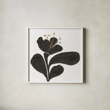 Mod Poppy IV by Chris Paschke. Shown in a crisp white glass frame for a clean and minimalist style. Available as an archival giclee rolled canvas, fine art paper, or poster print. SKU 98232a.