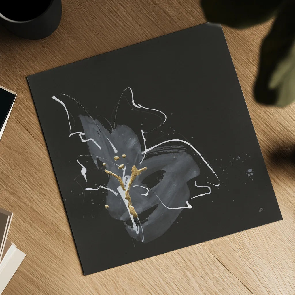 Modern Flower I by Chris Paschke. Shown as a detailed flat fine art print, highlighting archival giclee quality. Available as an archival giclee rolled canvas, fine art paper, or poster print. SKU 73073a.