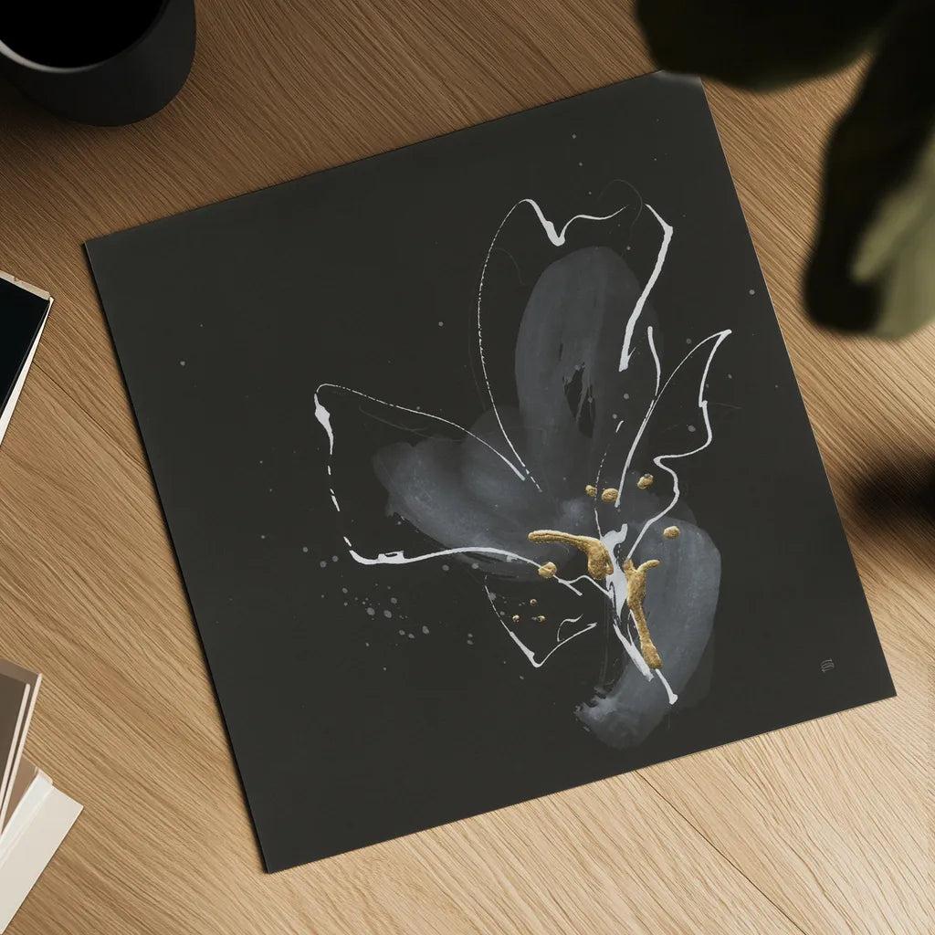 Modern Flower II by Chris Paschke. Shown as a detailed flat fine art print, highlighting archival giclee quality. Available as an archival giclee rolled canvas, fine art paper, or poster print. SKU 73074a.