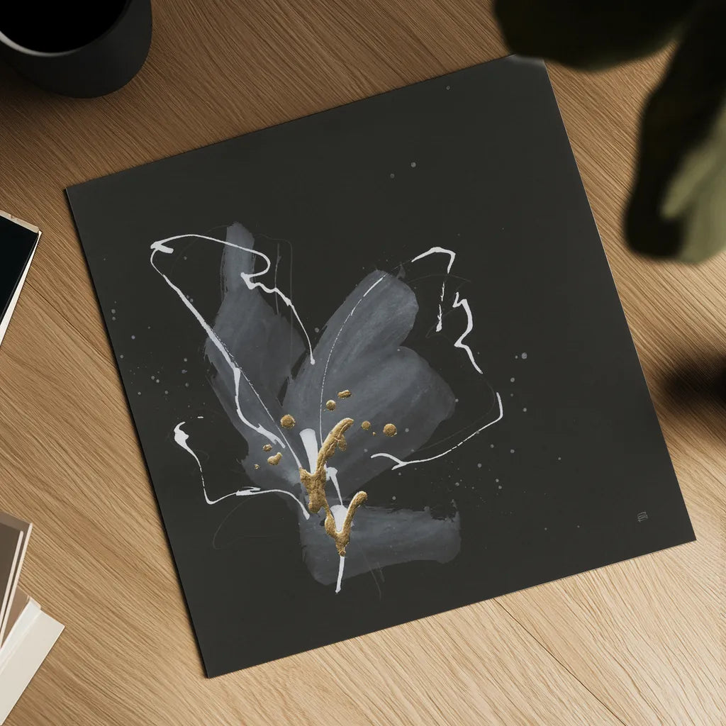 Modern Flower III by Chris Paschke. Shown as a detailed flat fine art print, highlighting archival giclee quality. Available as an archival giclee rolled canvas, fine art paper, or poster print. SKU 73075a.