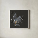 Modern Flower III by Chris Paschke. Shown in a crisp white glass frame for a clean and minimalist style. Available as an archival giclee rolled canvas, fine art paper, or poster print. SKU 73075a.