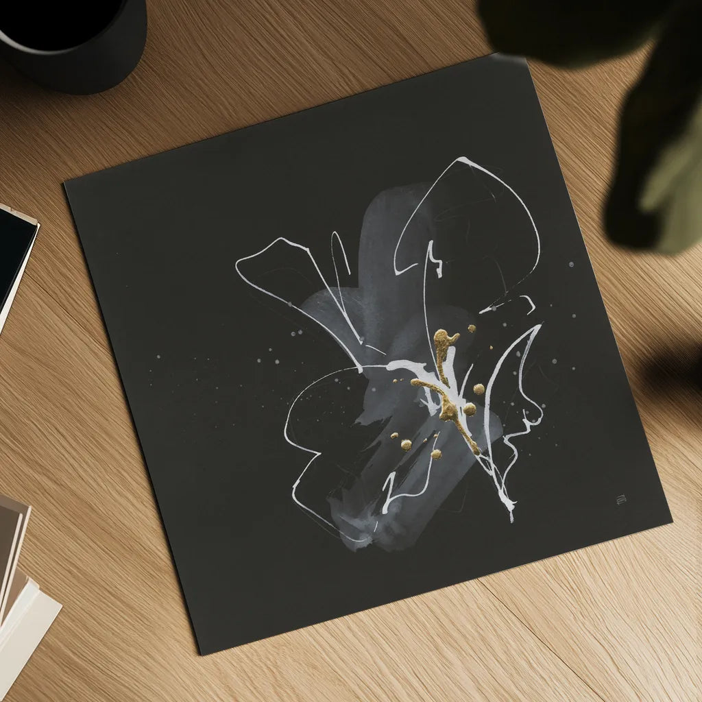 Modern Flower IV by Chris Paschke. Shown as a detailed flat fine art print, highlighting archival giclee quality. Available as an archival giclee rolled canvas, fine art paper, or poster print. SKU 73076a.