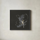 Modern Flower IV by Chris Paschke. Shown in a sleek black glass frame for a contemporary gallery look. Available as an archival giclee rolled canvas, fine art paper, or poster print. SKU 73076a.