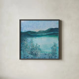 Moonrise by Chris Paschke. Shown in a sleek black glass frame for a contemporary gallery look. Available as an archival giclee rolled canvas, fine art paper, or poster print. SKU 23952a.