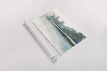 Mountain Mist I by Chris Paschke. shown as a rolled paper print. Available as archival giclee rolled canvas, fine art paper, or poster print. SKU 83103i.