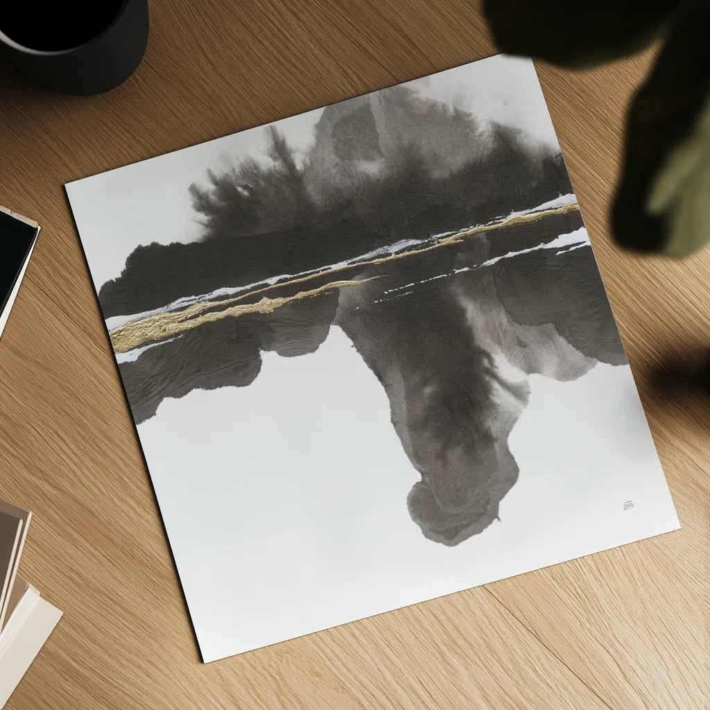 Mountain Reflection by Chris Paschke. Shown as a detailed flat fine art print, highlighting archival giclee quality. Available as an archival giclee rolled canvas, fine art paper, or poster print. SKU 74361a.