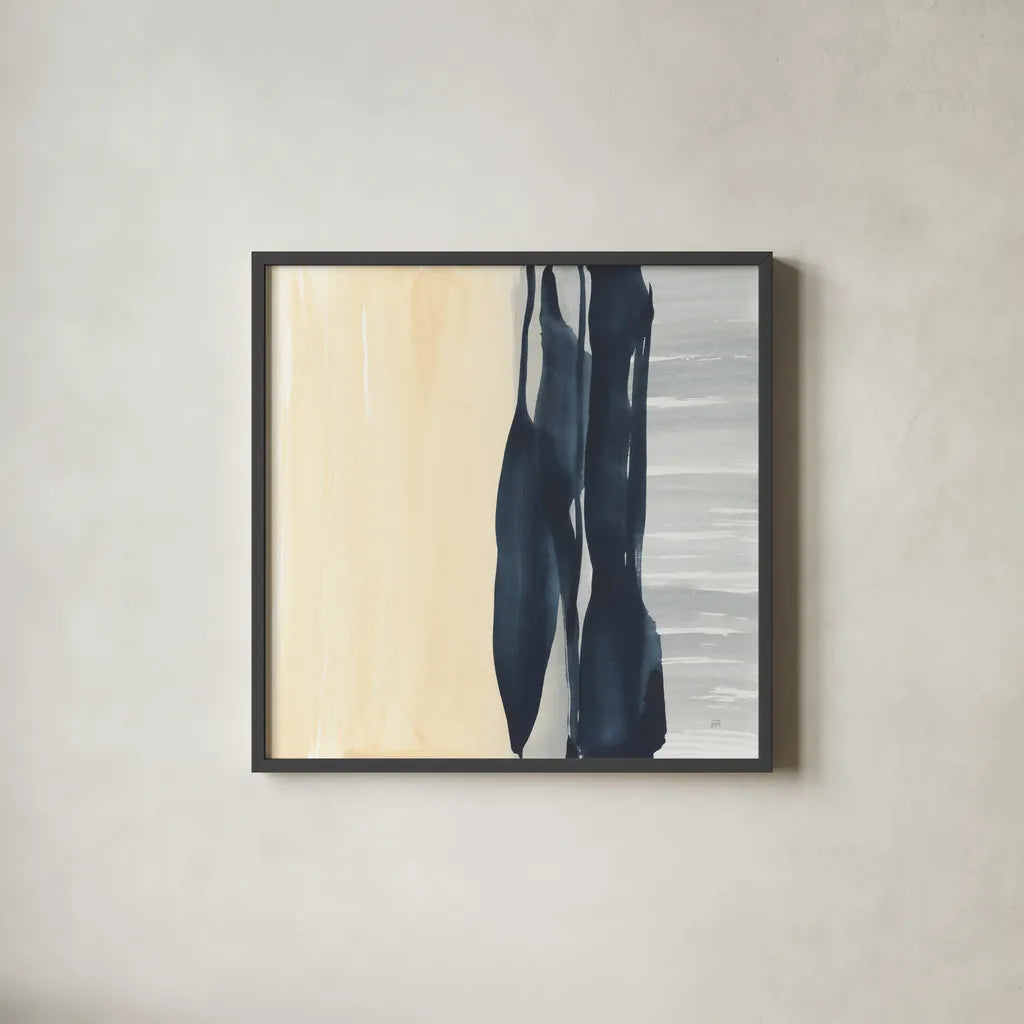 Musings I by Chris Paschke. Shown in a sleek black glass frame for a contemporary gallery look. Available as an archival giclee rolled canvas, fine art paper, or poster print. SKU 83787a.