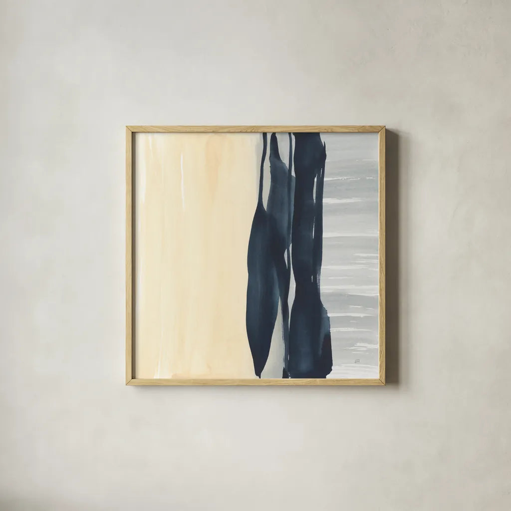 Musings I by Chris Paschke. Shown in a natural wood glass frame for a timeless modern aesthetic. Available as an archival giclee rolled canvas, fine art paper, or poster print. SKU 83787a.