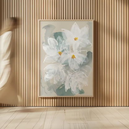 Narcissus I by Chris Paschke. shown as over sized large wall art. Available as an archival giclee rolled canvas, fine art paper, or poster print. SKU 80811h.