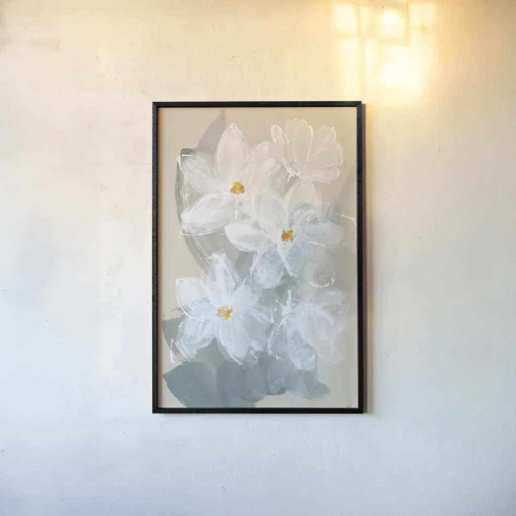 Narcissus II by Chris Paschke. shown as a paper print in a black flame. Available as a archival giclee rolled canvas, fine art paper, or poster print. SKU 80812h.