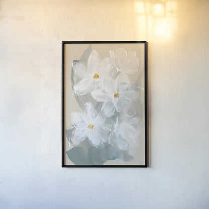 Narcissus II by Chris Paschke. shown as a paper print in a black flame. Available as a archival giclee rolled canvas, fine art paper, or poster print. SKU 80812h.