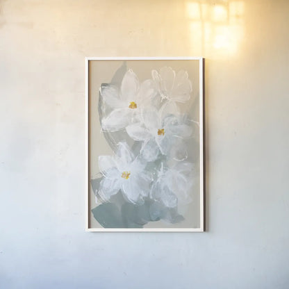 Narcissus II by Chris Paschke. shown as a paper print in a white frame. Available as a archival giclee rolled canvas, fine art paper, or poster print. SKU 80812h.