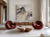 Natural Ebony I by Chris Paschke. Shown as extra-large giant wall art in a modern living room. Available as an archival giclee rolled canvas, fine art paper, or poster print. SKU 74356a.