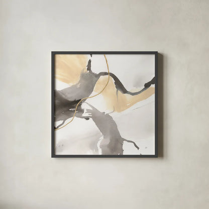 Natural Ebony IV by Chris Paschke. Shown in a sleek black glass frame for a contemporary gallery look. Available as an archival giclee rolled canvas, fine art paper, or poster print. SKU 74359a.