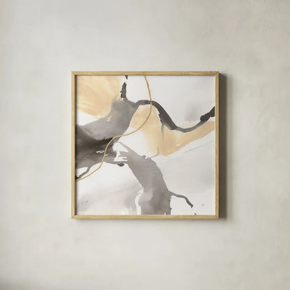 Natural Ebony IV by Chris Paschke. Shown in a natural wood glass frame for a timeless modern aesthetic. Available as an archival giclee rolled canvas, fine art paper, or poster print. SKU 74359a.