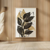 Natural Leaves I by Chris Paschke. shown as over sized large wall art. Available as an archival giclee rolled canvas, fine art paper, or poster print. SKU 81345h.