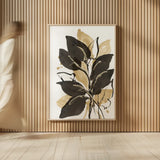 Natural Leaves II by Chris Paschke. shown as over sized large wall art. Available as an archival giclee rolled canvas, fine art paper, or poster print. SKU 81346h.