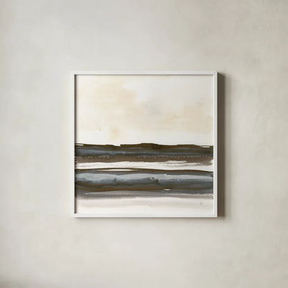 Natural Stripes I by Chris Paschke. Shown in a crisp white glass frame for a clean and minimalist style. Available as an archival giclee rolled canvas, fine art paper, or poster print. SKU 78533a.