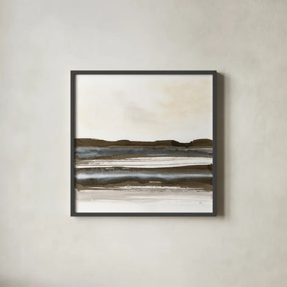 Natural Stripes II by Chris Paschke. Shown in a sleek black glass frame for a contemporary gallery look. Available as an archival giclee rolled canvas, fine art paper, or poster print. SKU 78534a.